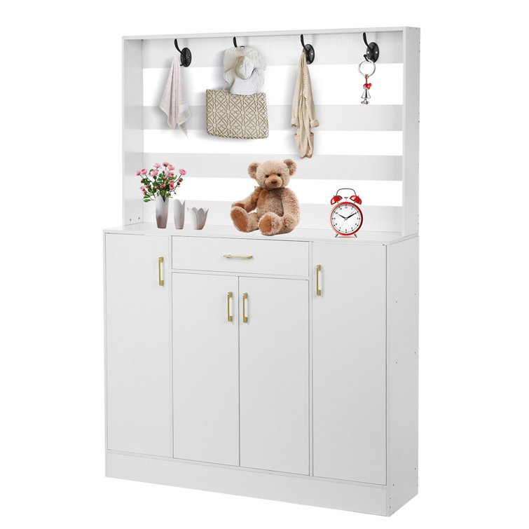 ihometea Entrance Household Coat Rack Shoe Integrated